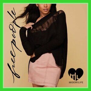 FREE PEOPLE Spring Valley Lace Thermal Pullover